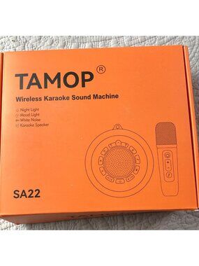 Wireless Karaoke Sound Machine*Night Mood Light*White Noise Mic/Speaker*SA22*NIB